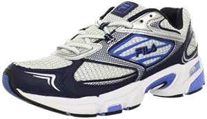 Fila Men's DLS Swerve Running Shoe,White/Navy/Campanula Blue,14 M US