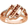 14K Rose Gold Mother's Ring - 6 Gemstone -- YOU CHOOSE THE COLORS!