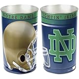 NCAA Notre Dame Fighting Irish Wastebasket, Football Theme