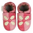 Momo Baby Soft Sole Baby Shoes - Flower Pink & Green