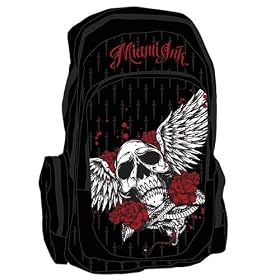 Miami Ink - Noir Sac � Dos Winged Skull - Noir