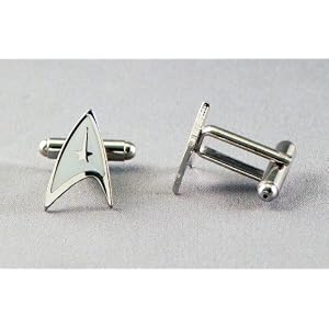 Silver Star Trek Insignia Cufflinks