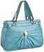 Melie Bianco Front Gathered Bag,Aqua,one size