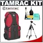 Tamrac 5550 Adventure 10 Digital SLR Camera & Computer Backpack (Red/Black) + Tripod + Accessory Kit for Canon Rebel T3, T3i, T1i, T2i, EOS 60D, 5D, 7D, Nikon D3000, D3100, D5000, D5100, D7000, D300s, Olympus Evolt E-5, E-30, E-620 & Sony Alpha A560, A580, A33, A35, A55