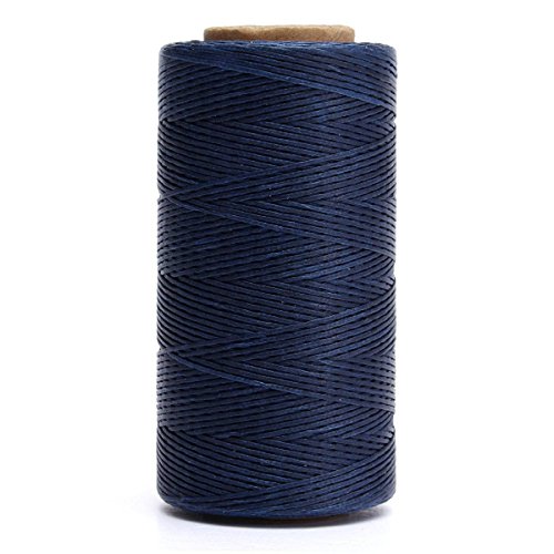 KINGSO 284 Yards Leather Sewing Waxed Thread DIY Craft Navy