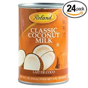 Roland Coconut Milk, 14-Ounce Can (Pack of 24)