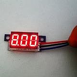 DC0-200Vデジタル電圧計LED表示パネル　3ライン式　（0.36インチ赤色）