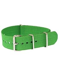 20mm Nato Ballistic Military Watch Band Strap G10 | Timex Weekender Replacement Strap - Green