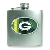 NFL Green Bay Packers Stainless Steel Hip Flask 6oz