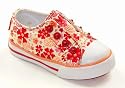 LEVI'S Girls FOXIE Slipon Red Floral Canvas