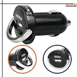 Auto USB KFZ Adapter max. 1200 mAh / 1,2 A im mini Format 12V / 24V - 