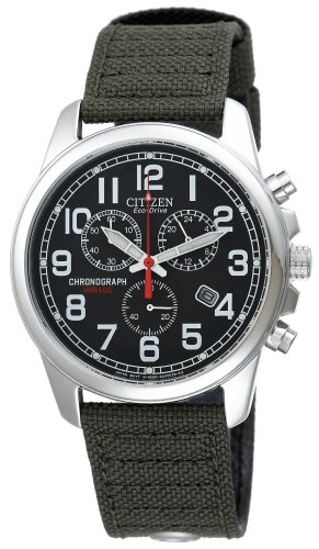  Eco-Drive Men's Chronograph Canvas Watch #AT0200-05E by Citizen