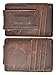 Hopsooken Money Clip RFID Front Pocket Wallet Men Leather Slim Minimalist Wallet (Deep Brown)