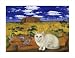 russian blue - White Blue Russian in Front Of Ayers Rock by Isy Ochoa,26 in. x 20.1 in.