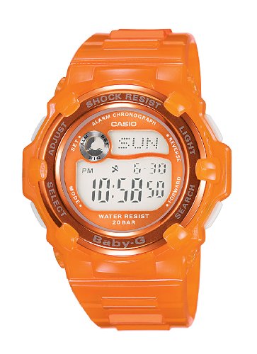 Casio Women's BG3001-4B Baby-G Slim Marine Orange Sport Watch