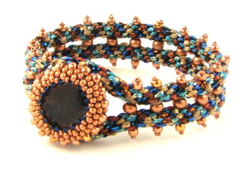 Beads East Naomi Kumihimo and Peyote Stitch Bead Bracelet Kit by Ann Benson
