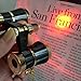 HQRP Theater Glasses Binoculars with Red Reading Light/Black with Gold Trim w/Necklace Chain
