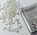 300 Silver Plated Brass Jewelry Clam Shell Bead Tip Knot Covers 6.5x3.5mm. Sold Per Pkg of 300 Jewelry findings