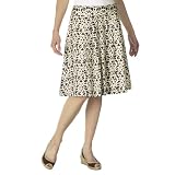 Merona Printed Full Skirt - Brown/ White