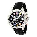 Nautica Men's N16553G NST Chronograph Flag Black Dial Watch