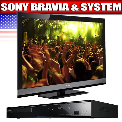 Sony Bravia EX700 Series 46-Inch LED HDTV, Black, Black + Sony BDP-S370 Blu-ray Disc Player