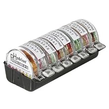 Micro Essential Lab UF-1660 Hydrion Ultrafine pH Paper Set/pH Test Strips, 0.0 To 14.0 pH