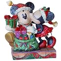 Mickey Mouse - Minnie Kissing Mickey Figurine - A Christmas Kiss - Jim Shore