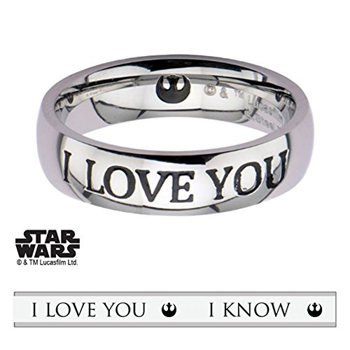 Star Wars I Love You, I Know Ring Special Edition Premium Gift Couple Han Leia