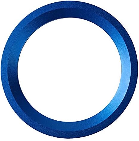 SORWEET Aluminium Steering Wheel Sticker Decorations Ring For BMW E81 E84 E85 F20 F21 F25 (Blue)