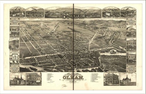 Historic Olean, New York, c. 1882