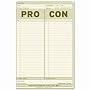 Pro-Con Pad