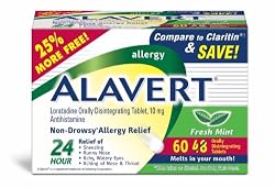 Alavert Od Tab, Fresh Mint Flavor,  48+12 (Bonus 60)-Count Box