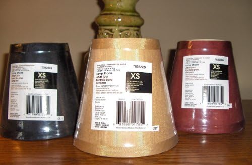 Extra Small Clip on Lamp Shade Burgandy