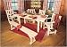 Natural Cedar Furniture Company&Acirc;&reg; Cedar Log Dining Bench