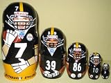 PITTSBURGH STEELERS NFL Football or any team Russian Nesting doll 5 pcs / 6 in