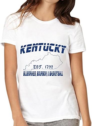 VetiVer Women's Kentucky Bluegrass Bourbon Basketball Uscustomink T Shirt XX-Large White