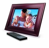 jWIN JP177 7-Inch LCD Digital Picture Frame with Wood Face Design