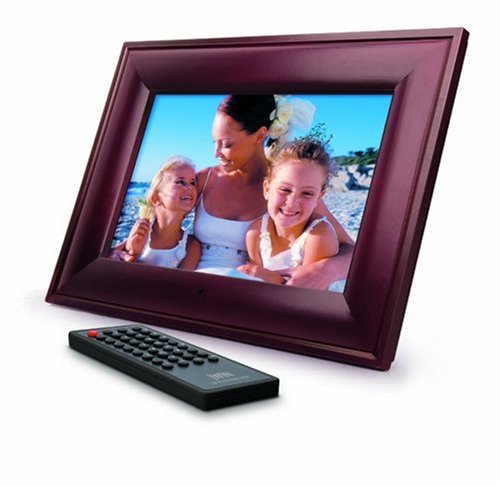 jWIN JP177 7-Inch LCD Digital Picture Frame with Wood Face Design