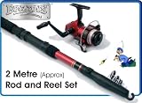 Gone Fishing RY126, 2 Metre (approx) Rod and Reel Set, 00126