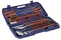 18pc BBQ Tool Kit in Case:An essential accessory to every BBQ professional. Each utensil manufactured with tough stainless steel metalware & hardwood handles. Supplied in a durable carry-case.