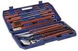 18pc Bbq Tool Kit In Casean Essential Accessory To Every Bbq Professional Each Utensil Manufactured With Tough Stainless Steel Metalware Hardwood Handles Supplied In A Durable Carry case