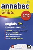Annales Annabac 2012 Anglais terminale toutes séries sujets et corrigés