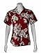 Made in Hawaii ! Women's Hibiscus Bird Flowers Hawaiian Aloha Shirt