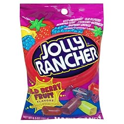 Jolly Rancher Hard Candy, Wild Berry Fruit, 6.5-Ounce Bags (Pack of 12)