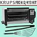 Krups FBC413/ FBC412 6-Slice Convection Digital Toaster Oven + Kuhn Rikon Accessory Bundle