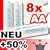 8 x Sanyo Eneloop Mignon Akkus Batterien AA in speziellen, robusten Akkuboxen der Akku-Onlinehandel GmbH - NEUESTE VERSION HR-3UTGA - 50% mehr LEBENSDAUER - bis 1500 LADEZYKLEN