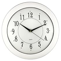 Timekeeper Products LLC 12-Inch Round White Wall Clock
