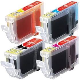 【クリックで詳細表示】カラークリエーション CANON BCI-3E 4MP互換 (ブラック・イエロー・マゼンタ・シアン) NIC-3E4PACK