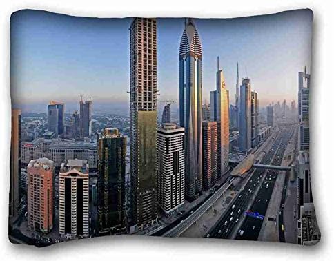 Generic Personalized ( City megapolis city dubai uae ) Pillow Cushion Case Cover One Sides Printed 20x26 Inches suitable for Twin-bed