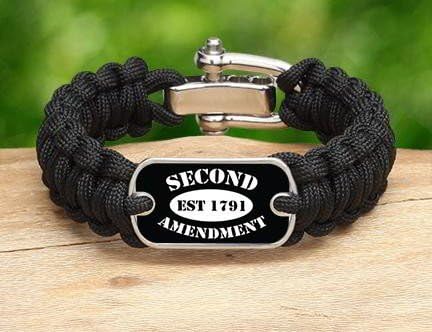 Survival Straps Paracord Survival Bracelet 2nd Ammendment Supporter